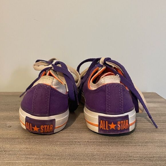 Converse All Star Double Upper Purple & Orange Sneakers - Picture 4 of 7